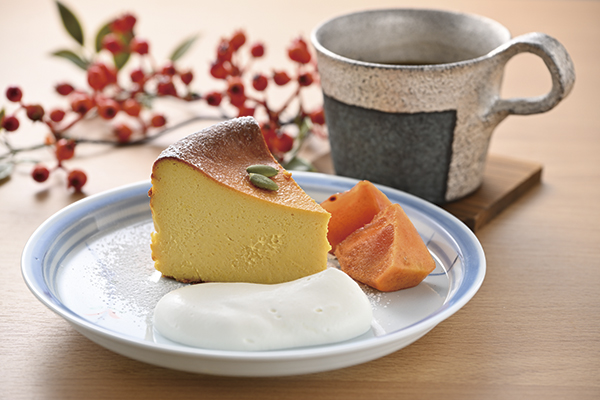 日替わりのケーキセット　ケーキ550円＋飲み物の合計金額から80円引（各税込）ケーキは、シフォンケーキ、チーズケーキ、ガトーショコラなど。